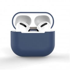 Husă AirPods Pro din Silicon TPU Anti-Șoc, Compatibilă Încărcare Wireless - Albastru
