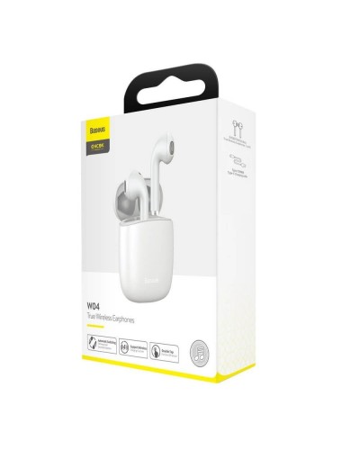 Casca Bluetooth BASEUS Encok True Wireless W04 - Alb