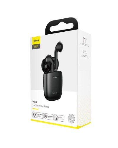 Casca Bluetooth BASEUS Encok True Wireless W04 - Negru