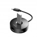 HUB USB-C Baseus Airjoy Round Box 4 Porturi | USB3.0 + 3x USB2.0 Negru