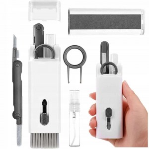Kit curatare universal 7 in 1 potrivit pentru curatare casti si tastatura