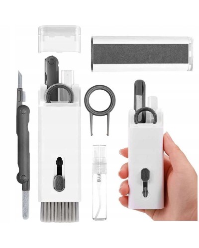 Kit curatare universal 7 in 1 potrivit pentru curatare casti si tastatura