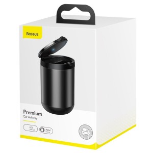 Scrumiera Metalica Auto Baseus Premium Car Ashtray - Negru
