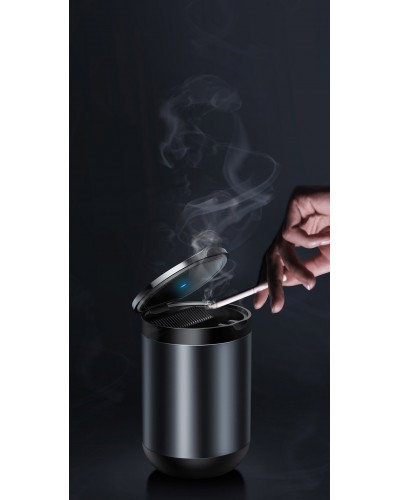 Scrumiera Metalica Auto Baseus Premium Car Ashtray - Gri
