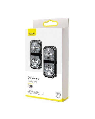 Set Senzor LED Avertizare Usa Deschisa Baseus - Negru Set Senzor LED Avertizare Usa Deschisa Baseus - Negru