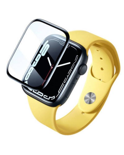 Folie de Sticla Baseus Curved-Screen Crystal Tempered Glass Film Apple Watch 4/5/6/SE, 40mm - Negru