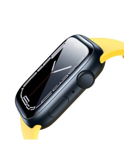 Folie de Sticla Baseus Curved-Screen Crystal Tempered Glass Film Apple Watch 4/5/6/SE, 40mm - Negru