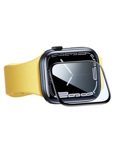 Folie de Sticla Baseus Curved-Screen Crystal Tempered Glass Film Apple Watch 4/5/6/SE, 40mm - Negru