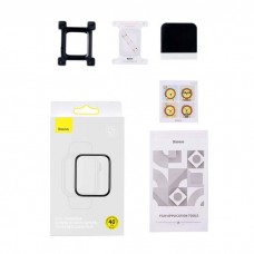 Set 2x Folie de Sticlă Baseus Curved-Screen Crystal Tempered Glass Film Apple Watch 4/5/6/SE, 40mm - Negru