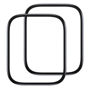 Set 2x Folie de Sticlă Baseus Curved-Screen Crystal Tempered Glass Film Apple Watch 4/5/6/SE, 40mm - Negru