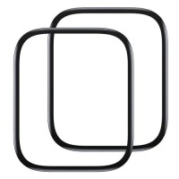 Set 2x Folie Sticlă Apple Watch 41mm (Series 7/8/9) Baseus Curved-Screen Crystal, Acoperire Completă 3D - Negru