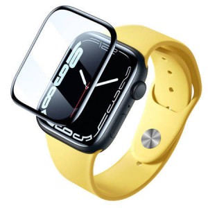 Folie Sticlă Apple Watch 44mm (Series 4/5/6/SE) Baseus Curved-Screen Crystal, Acoperire Completă 3D - Negru