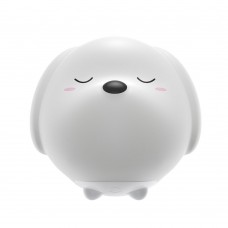 Lampă de Veghe LED Baseus Cute Series Doggie, Silicon Moale, RGB, Touch Control, 1100 mAh - Alb