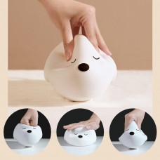 Lampă de Veghe LED Baseus Cute Series Doggie, Silicon Moale, RGB, Touch Control, 1100 mAh - Alb