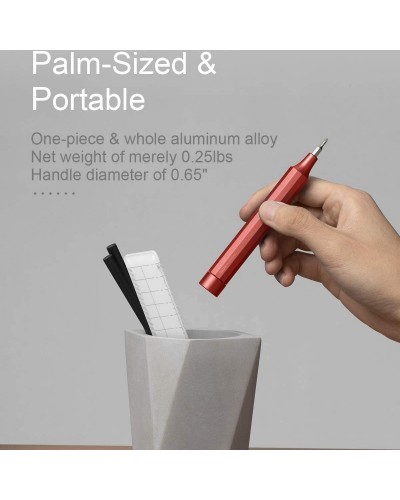 Surubelnita Electrica de precizie Xiaomi HOTO QWLSD004, 24-in-1, Aluminiu - Rosu
