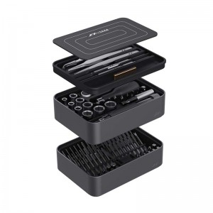 Set Surubelnita Electronice JIMI Home FM-3, 100 piese, TPE(otel) 145x106x48mm - Gri