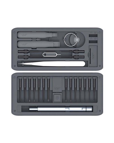 Set Surubelnita Electronice JIMI Home JM-GNT26, 26 piese, Otel S2, 166 x 77 x 26 mm - Gri