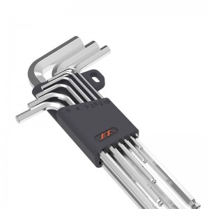 Set chei hexagonale JIMI Home, Inox, 1.5-10 mm, 9 buc, Argintiu