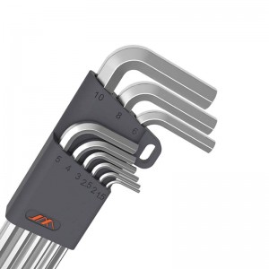 Set chei hexagonale JIMI Home, Inox, 1.5-10 mm, 9 buc, Argintiu