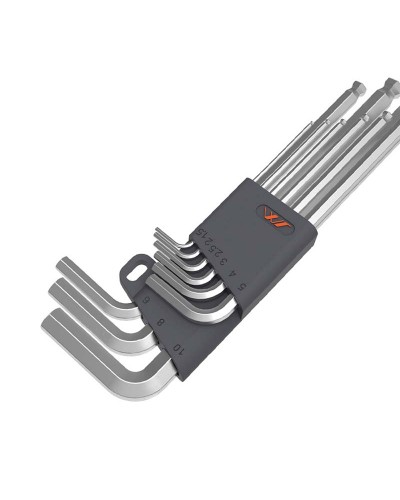 Set chei hexagonale JIMI Home, Inox, 1.5-10 mm, 9 buc, Argintiu