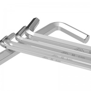 Set chei hexagonale JIMI Home, Inox, 1.5-10 mm, 9 buc, Argintiu