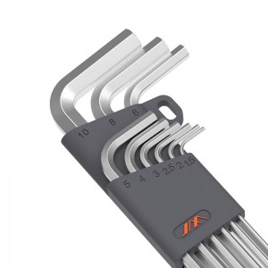 Set chei hexagonale JIMI Home, Inox, 1.5-10 mm, 9 buc, Argintiu