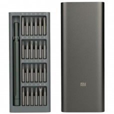 Set surubelnita de precizie Xiaomi Wiha MJJXLSD002QW, 24 biti otel S2, cutie aliaj aluminiu - Gri