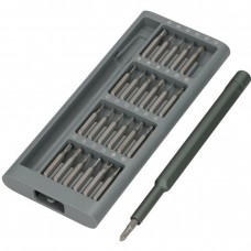 Set surubelnita de precizie Xiaomi Wiha MJJXLSD002QW, 24 biti otel S2, cutie aliaj aluminiu - Gri