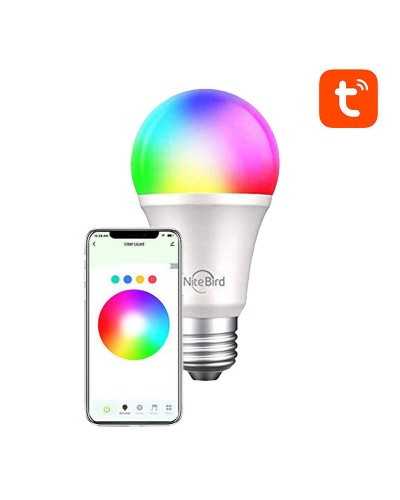 Bec Inteligent LED GOSUND WB4, Wi-Fi RGB + W, 8W, 800lm, clasa A+, E27