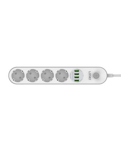 Incarcator Prelungitor LDNIO SE4432, 4 prize AC, 4x USB, 10A, 2500W, 2m - Alb Incarcator Prelungitor LDNIO SE4432, 4 prize AC, 4x USB, 10A, 2500W, 2m - Alb