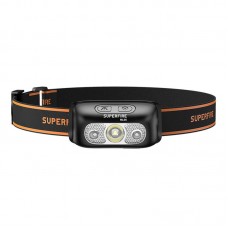 Lanterna Frontala LED SUPERFIRE HL05-E, 2W, 120lm, IP44, 800 mAh - Negru