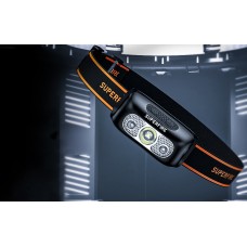Lanterna Frontala LED SUPERFIRE HL05-E, 2W, 120lm, IP44, 800 mAh - Negru
