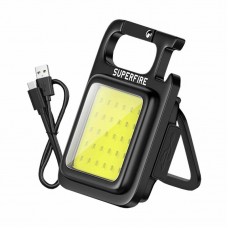 Lanterna LED Superfire MX16, 600lm, 500mAh, USB-C, IP44, 9W - Negru