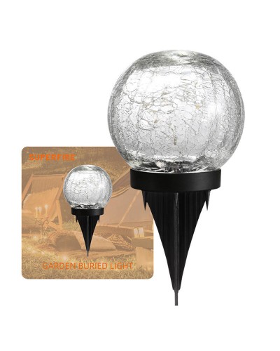 Lampa Gradina LED Solara Superfire FF16-A, 600mAh, IP65