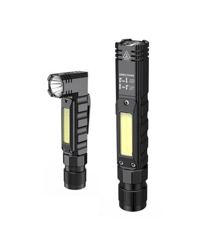 Lanterna LED Multifunctionala SUPERFIRE G19, 5W, Micro USB, IP44, Aluminiu - Negru