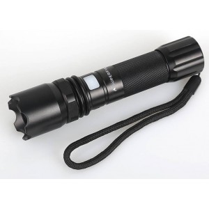 Lanterna LED SUPERFIRE A10, 7W, 550lm, IP44, Micro USB, Aluminiu - Negru