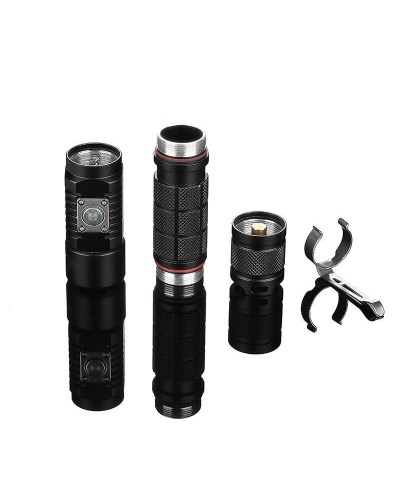 Lanterna LED SUPERFIRE A3-S, 10W, 1100lm, IP67, USB-C, Aluminiu - Negru Lanterna LED SUPERFIRE A3-S, 10W, 1100lm, IP67, USB-C, Aluminiu - Negru