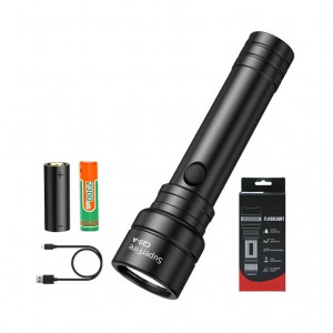 Lanterna LED SUPERFIRE C20, 15W, 1100lm, IP46, Aluminiu - Negru