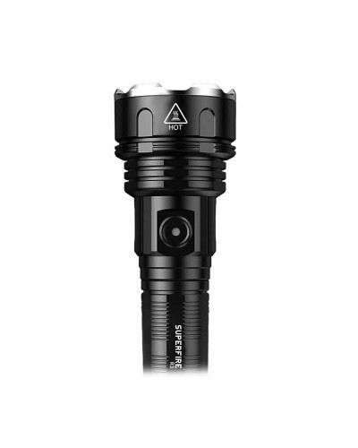 Lanterna LED SUPERFIRE R3, 36W, 2000lm, IP44, 5200mAh, Aluminiu - Negru
