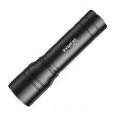 Lanterna LED SUPERFIRE S33-C, 5W, 210lm, IP43, 800mAh, Aluminiu - Negru