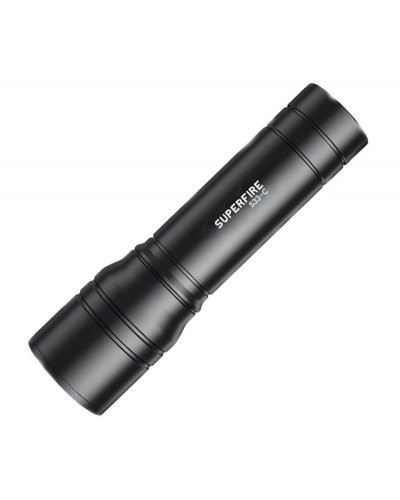 Lanterna LED SUPERFIRE S33-C, 5W, 210lm, IP43, 800mAh, Aluminiu - Negru