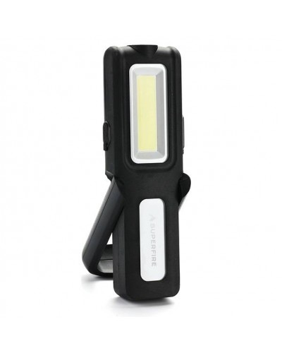 Proiector LED Portabil SUPERFIRE G12, 5W, 2 lumini, Micro USB, IP44, Reglaj Intensitate - Negru