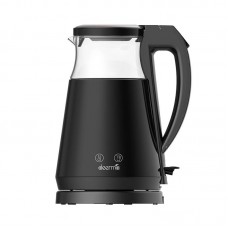 Fierbator Electric DEERMA SH90W, 1500-1700W, Control Temperatura, Capacitate 1.7L - Negru