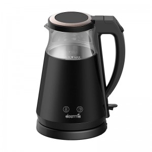 Fierbator Electric DEERMA SH90W, 1500-1700W, Control Temperatura, Capacitate 1.7L - Negru