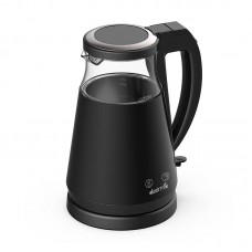 Fierbator Electric DEERMA SH90W, 1500-1700W, Control Temperatura, Capacitate 1.7L - Negru