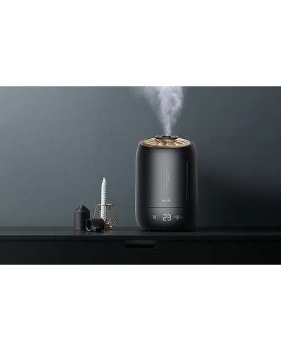 Umidificator cu ultrasunete DEERMA F600, Capacitate 5L, Difuzor Aroma - Negru