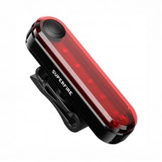 Lumină Bicicletă Spate Superfire BTL01, LED 5x1W, 4 Moduri, IP44, Negru