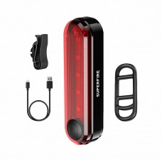 Lumină Bicicletă Spate Superfire BTL01, LED 5x1W, 4 Moduri, IP44, Negru