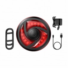 Lumină Bicicletă Spate Superfire BTL02, LED, 3W, Senzor Inteligent, IP44, Negru