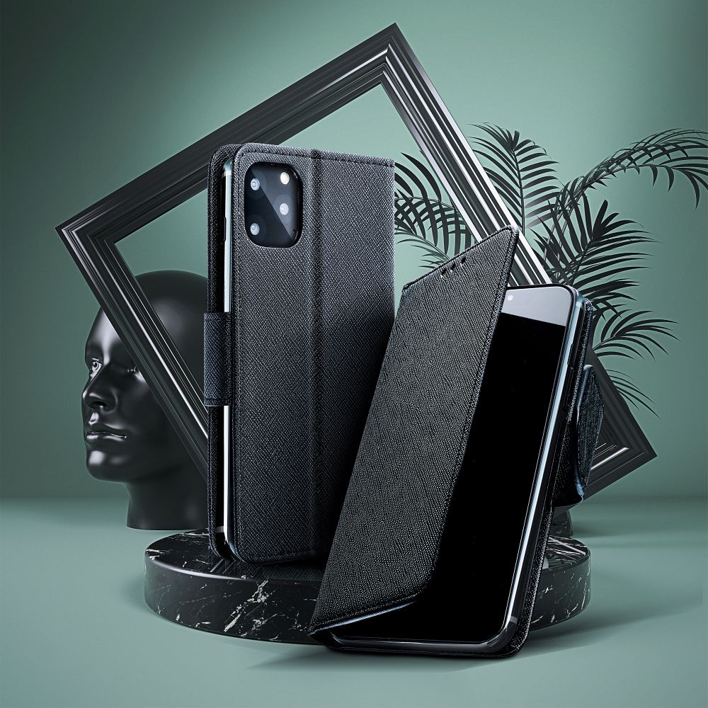Husă Samsung Galaxy S24 Plus Fancy Book detaliu portofel Negru
